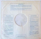 DECCA 1970s Vintage Inner Sleeve for LP records Rolling Stones No4 RS 1971