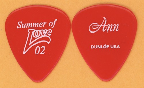 Heart Ann Wilson Signature RED Guitar Pick - 2002 Summer of Love Tour