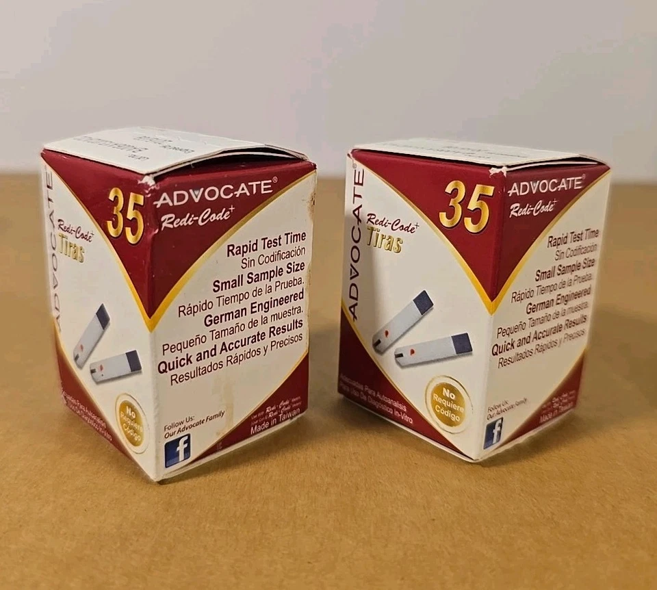 Тест-полоски на глюкозу в крови Advocate Redi-Code 35 штук X2 с истекшим сроком годности ТОЛЬКО ДЛЯ ЧЕЛОВЕКА - Изображение 3 из 4