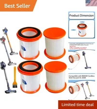 HEPA Vacuum Filters Fit Cordless Stick Vacuum Cleaner 4 Pack