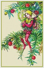 The Yew Garden Fairy By Cicely Mary Barker Counted Cross Stitch Pattern