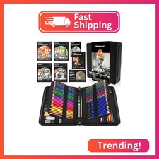 Shuttle Art 124 PCS Drawing Kit, Professional Drawing Supplies with Sketch, Char
