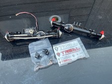 Treal Alloy Axles Set + Dmond Monster Servo Axial Rbx10 Ryft Custom Rc Crawler