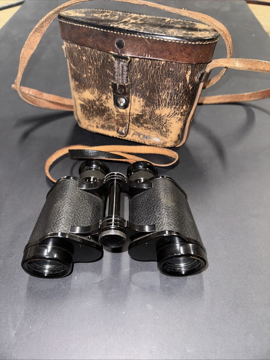 Vintage Carl Zeiss Binoculars Jena Silvamar 6 X 30 W/Case WW1 WW2