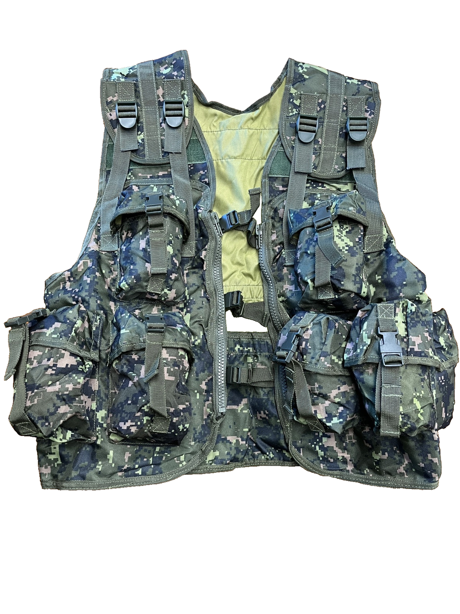 Canadian Army CADPAT Tactical Vest Carrier Chest Rig Military Load