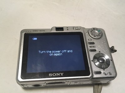 Sony Cyber-shot DSC-W70 7.2MP Digital Camera Silver Lens Issue