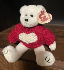 Ty Beanie Baby💕Nicholas The Bear Ty Collectible Valentine’s Day Sweater 3rd Gen