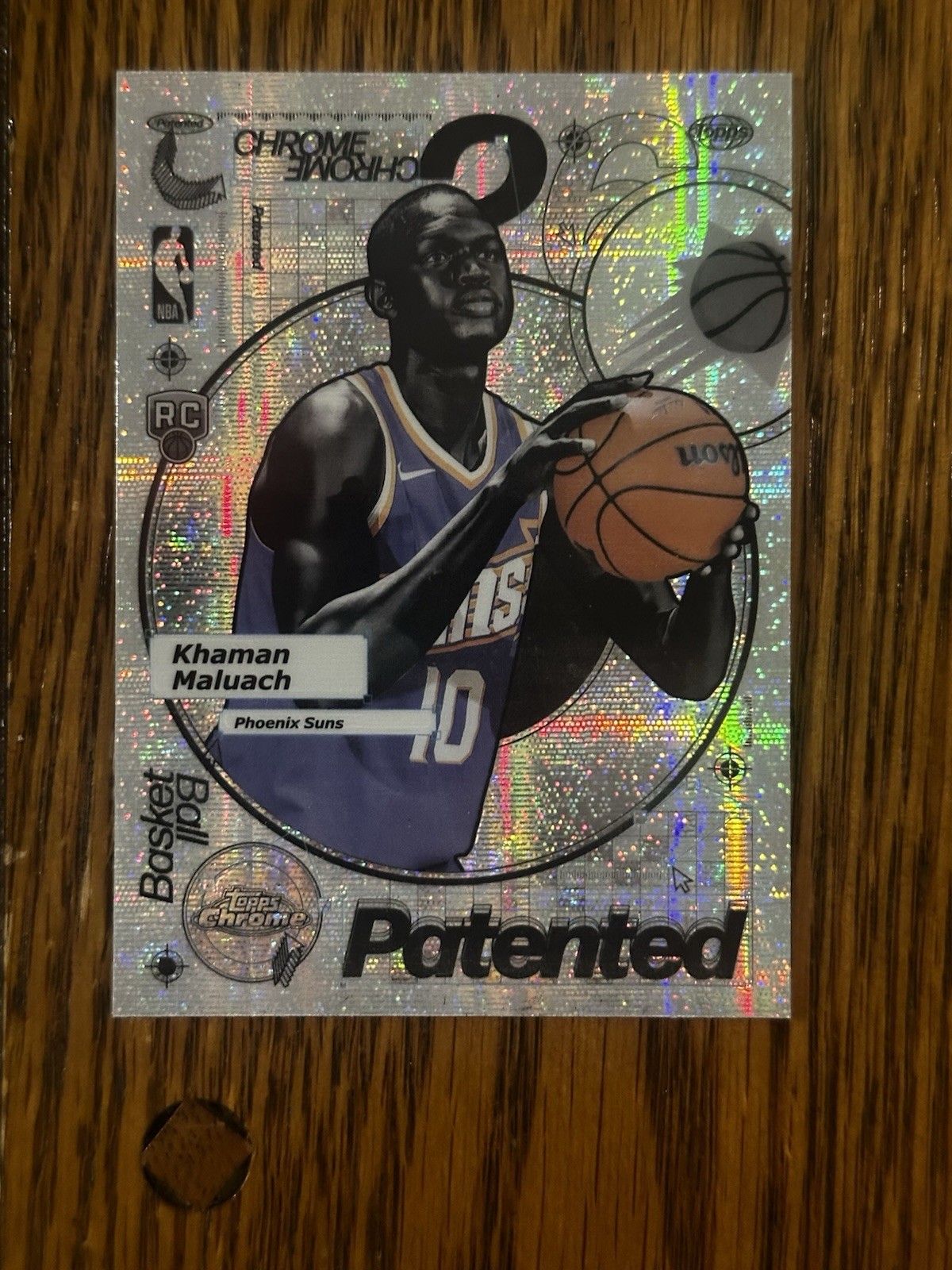 2025-26 Topps Chrome Khaman Maluach Patented Case Hit RC Rookie Suns/Duke