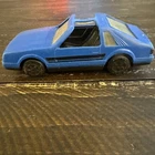 Fox Body Ford Mustang GT Blue T-Top 1980s Vintage Plastic Toy Car Tonka
