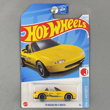 2024 Hot Wheels '91 Mazda MX-5 Miata Yellow HW J-Imports 6/10 120/250 NEW