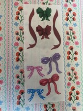 Vintage Creative Memories Bows  Ribbons Sticker Strip