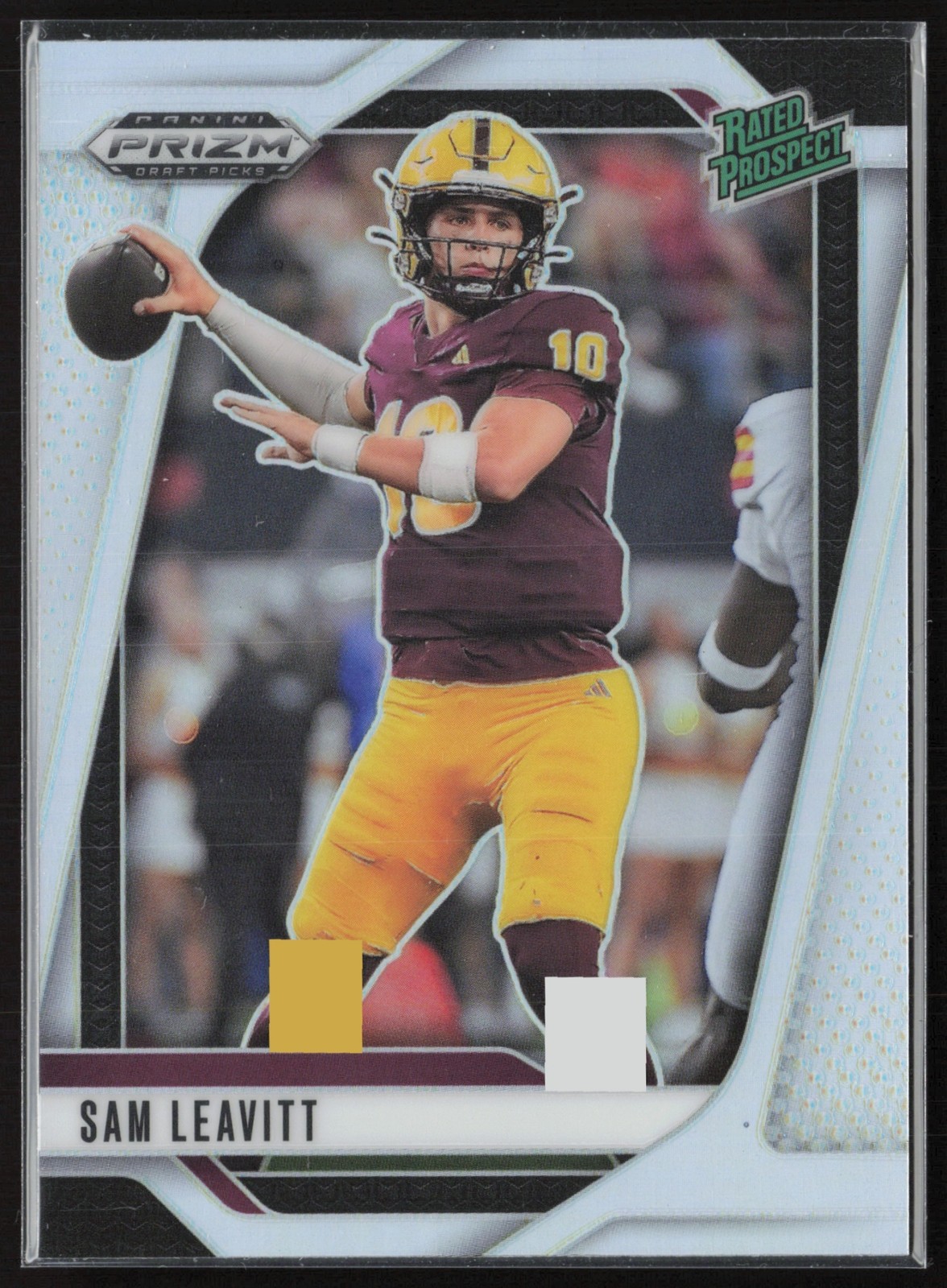2025 Panini Prizm Draft Picks Sam Leavitt Silver Arizona State Sun Devils #6 RC