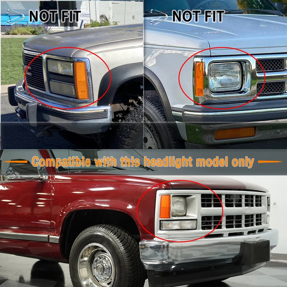 Luz de giro LED delantera para Chevy GMC C/K 1500 1988-02 Suburban Foto 2 de 4