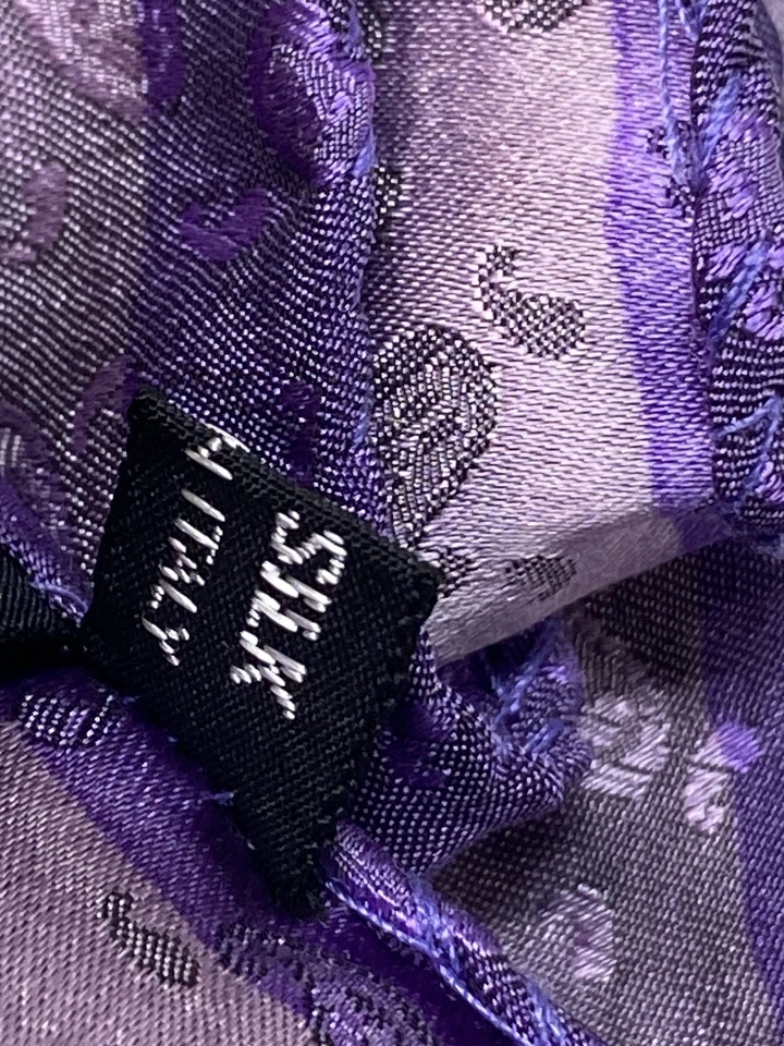 Bufanda de cachemira de seda púrpura Fendi Foto 3 de 4