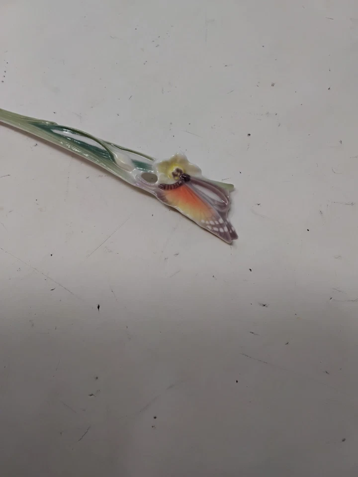 Franz Butterfly Flower Porcelain Spoon FZ00142 - Image 3 of 4