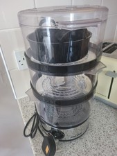Salter 3-Tier Electric Food Steamer 7.5L with Complimentary Rice Bowl Bnwt