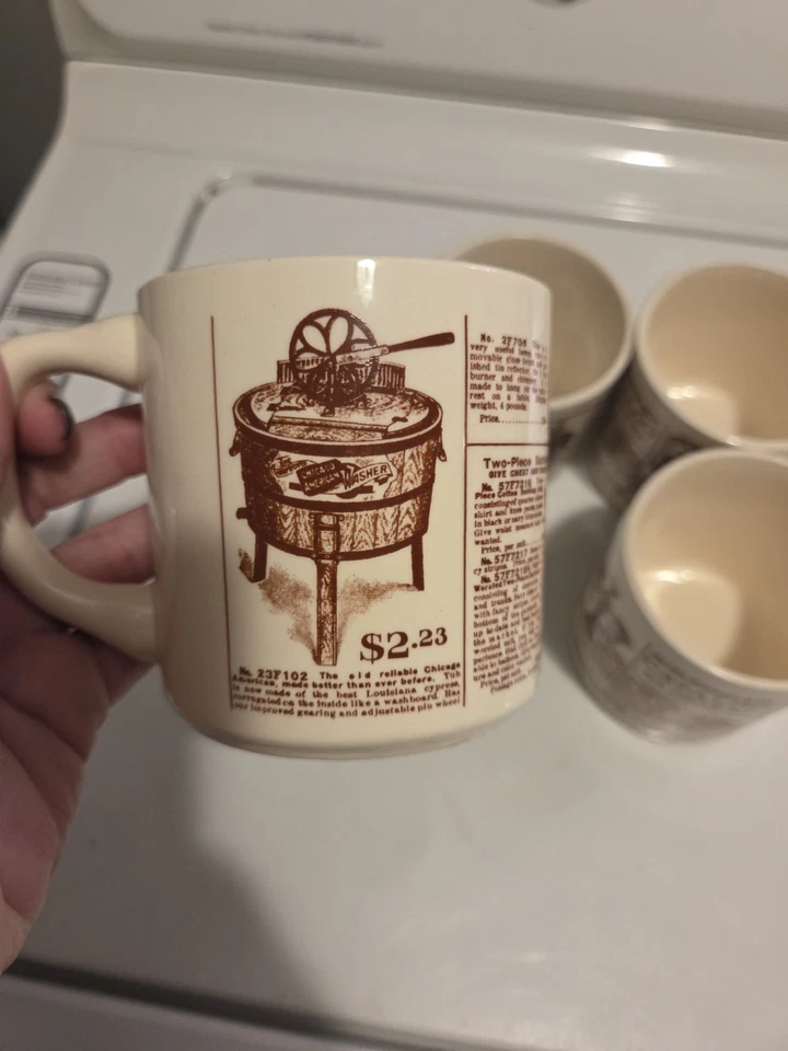Sears Roebuck Catálogo 1906 Taza de Café Cerámica EE. UU. Publicidad De Colección Juego de 3 Foto 3 de 4
