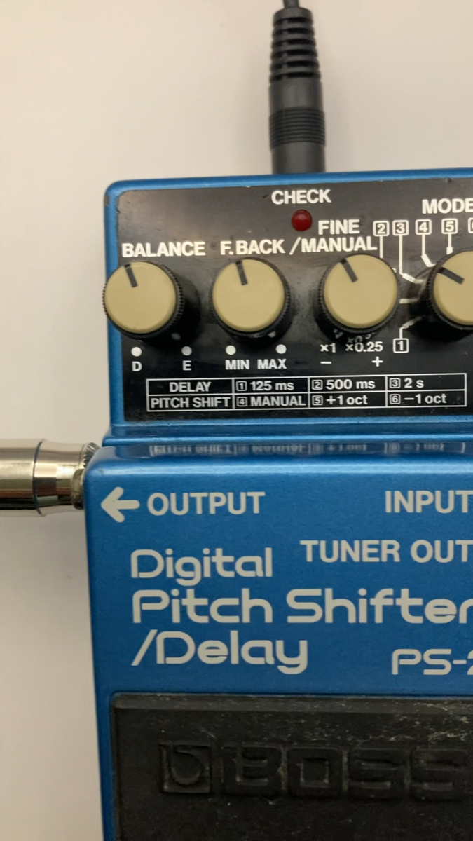 Boss PS-2 Digital Pitch Shifter Delay Guitar Effect Pedal MIJ