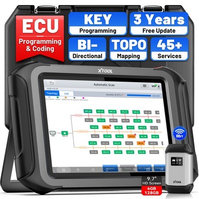 XTOOL D9S PRO Bidirectional Scanner ECU Programming  Key Coding Diagnostic Tool