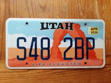 1 x original USA Nummernschild aus UTAH - THE BEEHIVE STATE*TOP*TOP*TOP*