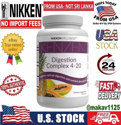 NIKKEN Kenzen Digestion Complex 4-20 (90 capsules) - AUTHENTIC! NEW! Exp 2028 