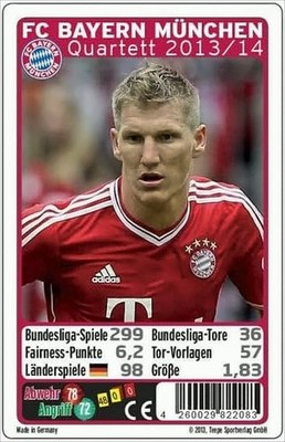 GW833f FC Bayern München Quartett 2013/2014