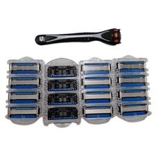 by Amazon Herrenrasierer mit 5 Klingen, Mehrfarbig, 16 Nachfüllpackungen