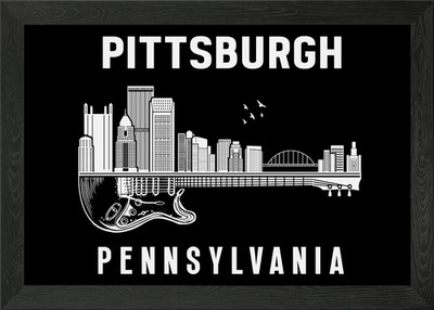 Pittsburgh Pennsylvania Souvenir Me gerahmtes Wandbild Poster Leinwanddruck Bild
