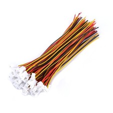 20Pcs/Pack Mini Micro JST 1.25mm 3 Pin Connectors, Female Male Connector Plug...