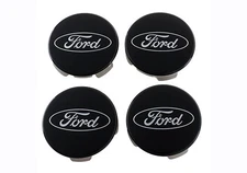 Ford Truck/SUV Black and Chrome Wheel Center Cap Kit M-1096K-BCT