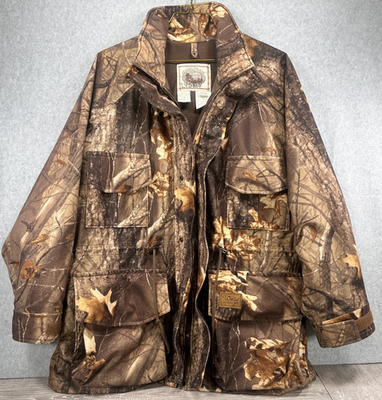 #ad Walls Outdoors Hunting Coat w zip in zip out Liner jacket Realtree Camo Mens LG $49.97
