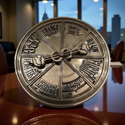 Neiman Marcus Decision Maker Spinner Wheel VTG 80 s 90 s Novelty Executive Gift