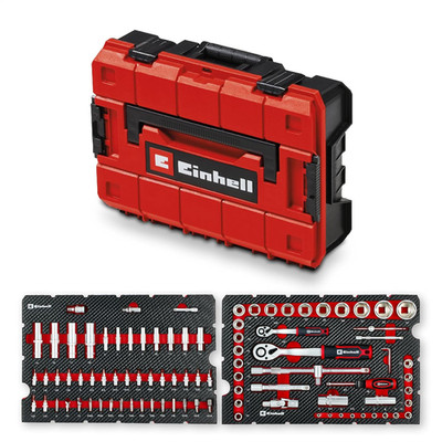 Original Einhell E-Case 92-Tlg. Werkzeugkoffer Werkstatt (Werkstattausstattung,