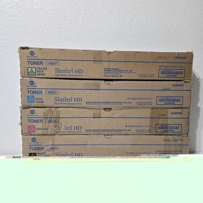Konica Minolta TN321 Set Of 4 | Genuine CMYK A33K430/330/230/130 CMYK Toners New