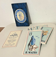 RARO MAZZO CARTE TAROCCHI"LE MANI DIVINATORIE"DI OSVALDO MENEGAZZI con autografo
