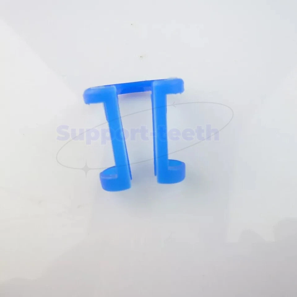 50pcs/Bag Dental Disposable Cotton Roll Holder Blue Plastic Teeth Clip Holders - Image 3 of 4