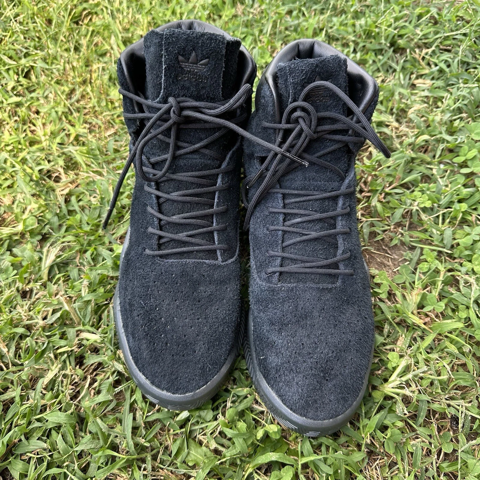 Adidas Uomo Tubular Instinct Boost Uomo Taglia 10 Nero Stringate Pelle Scamosciata