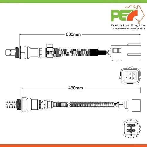 2x New * OEM * Pre-Cat & Post-Cat Oxygen Sensors For Mazda CX-5 2.5L ...