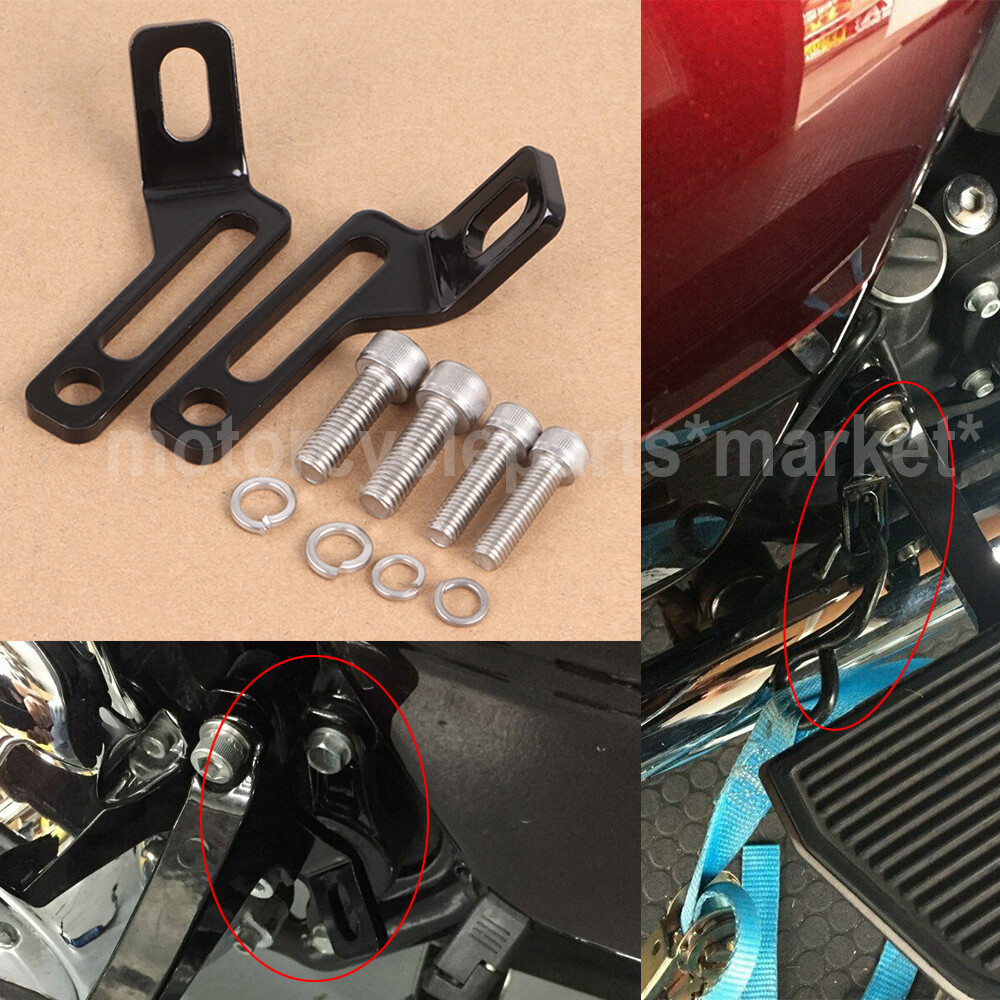 Rear Passenger Foot Peg Tie Down Brackets for Harley Street Glide Road