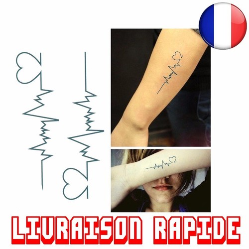 Tattoo Femmes Hommes Impermeables Epaule Sexy Bras Battement Coeur Tatouages Ebay