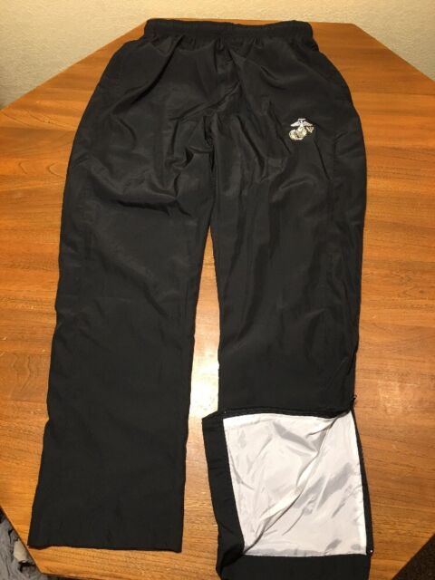 Sport Tek Mens S Sweat Pants Wind Running Track Lined Black Polyester Marines | eBay