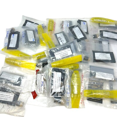 Pack of Souriau Electrical Connector Plug, Cable Clamp Stacking - Assorted Parts