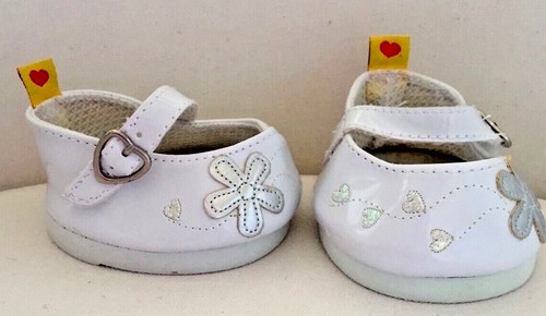 Build A Bear White Shoes Flower Flats Strap Slippers BearyJane Costume 4 Plush - 第 1/6 張圖片