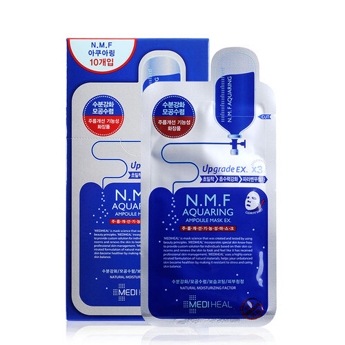 MEDIHEAL NMF Aquaring Ampoule Mask 1 Pack (10 Sheets)+Eye Patch 5 Patch/Wrinkle - Picture 5 of 12