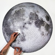 Moon/Earth Jigsaw Puzzle 1000 Pieces Large Round Full Space Adult Challenging an