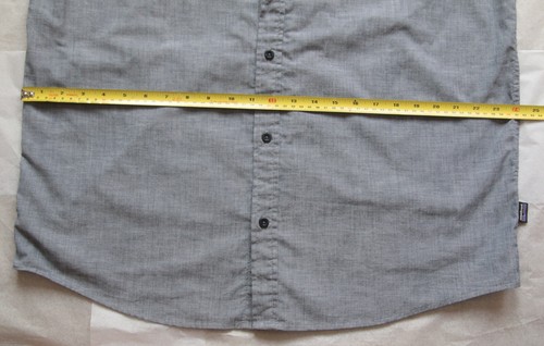 Patagonia Bluffside Organic Cotton SS Button Down Chambray Shirt - XL Blue Grey - Bild 8 von 19