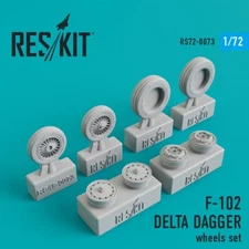 1/72 Reskit RS72-0073 F-102 Delta Dagger Wheels Set