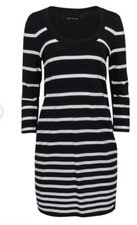Rag & Bone Knit S Sara Black & White Stripe Sheath Sweater Dress Medium? $290