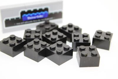 Lego (c) 10x 2x2 Basic Stein 3003 - schwarz - brick - Basic Basic Stein -