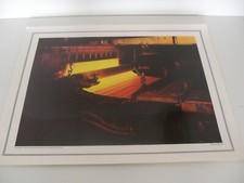 ANCIENNE PLANCHE AFFICHE POSTER PHOTO SCOLAIRE LAMINAGE SAINT GOBAIN CHANTEREINE